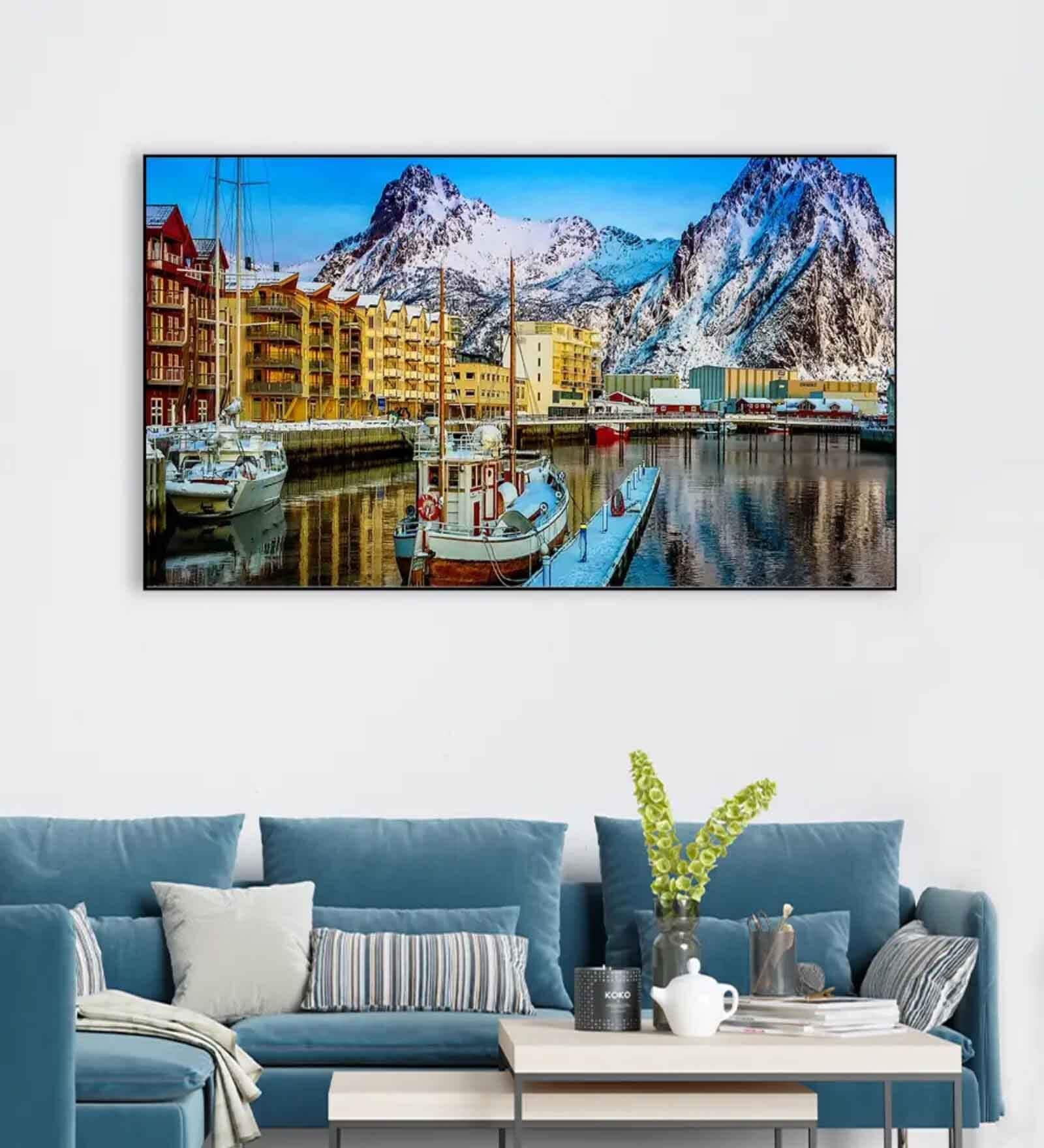 Natural Scenery Multicolour Canvas Art Print