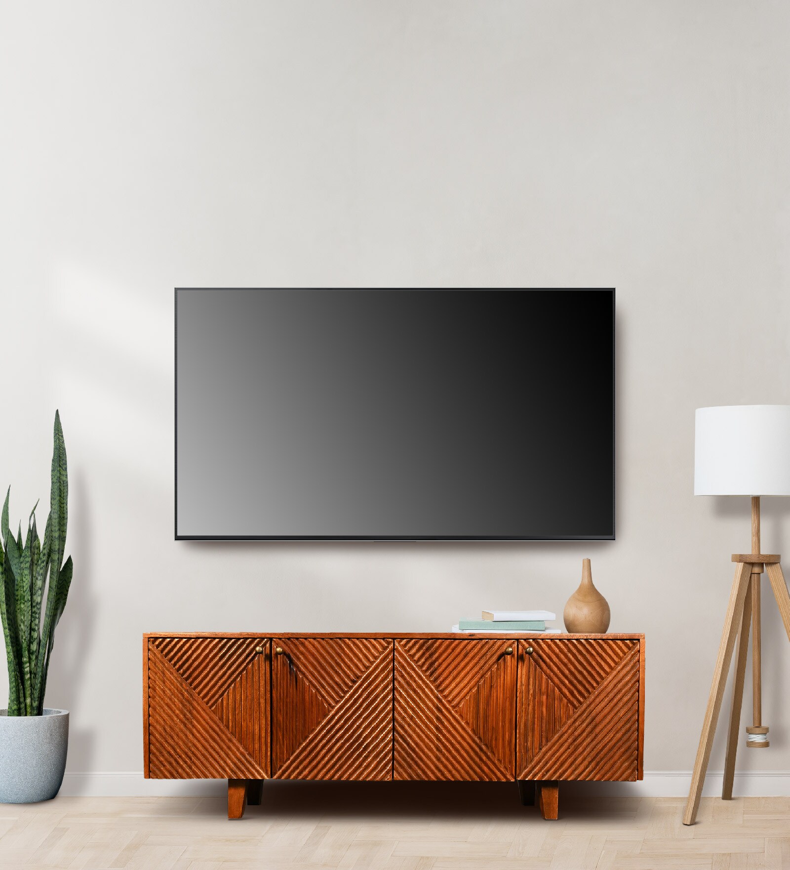 Buy Magn Solid Wood TV In Brown Colour at 17 OFF by Corsica