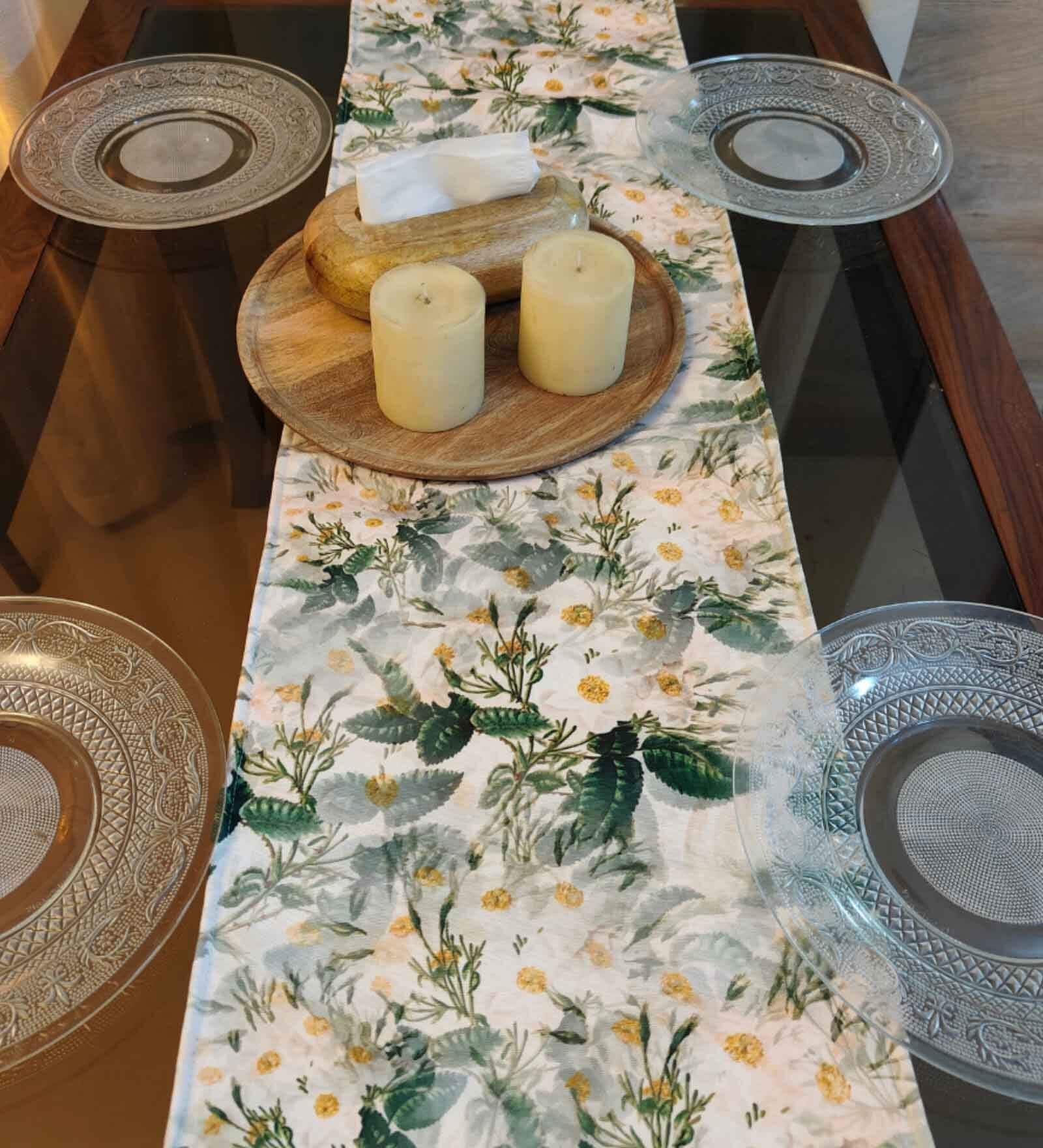Nature s Canvas: Floral Design 12X72 Inches Runner