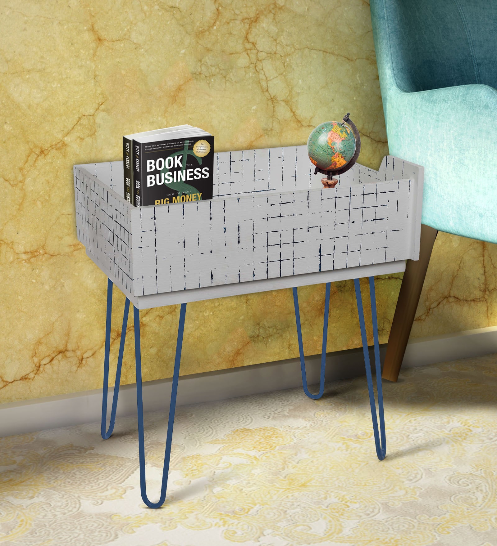 Nautica End Table in Ivory Finish