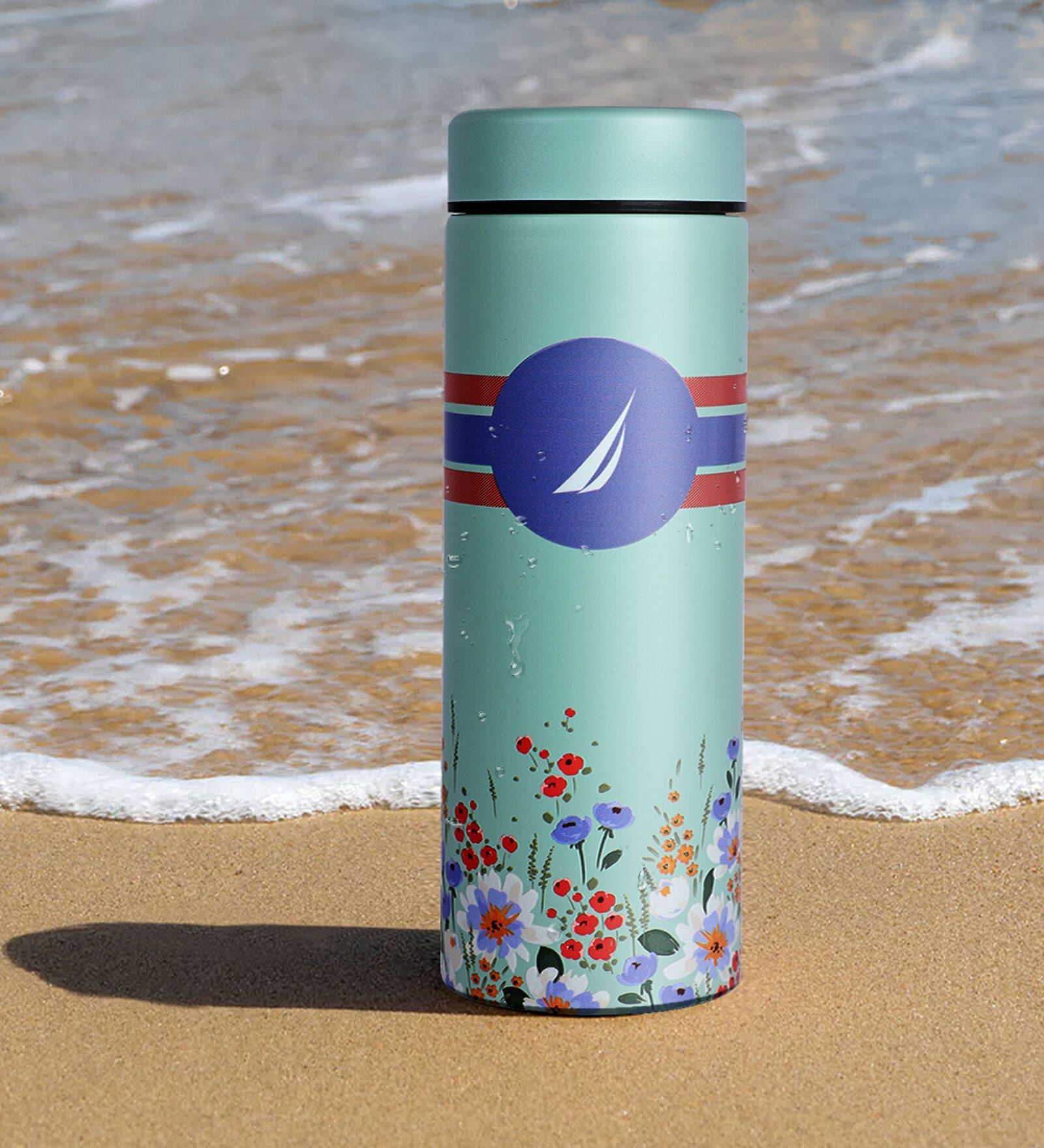 500ML Titanium Green Sleek Insulated Travel Bottle Hot & Cold Thermos/Flask (Stern)