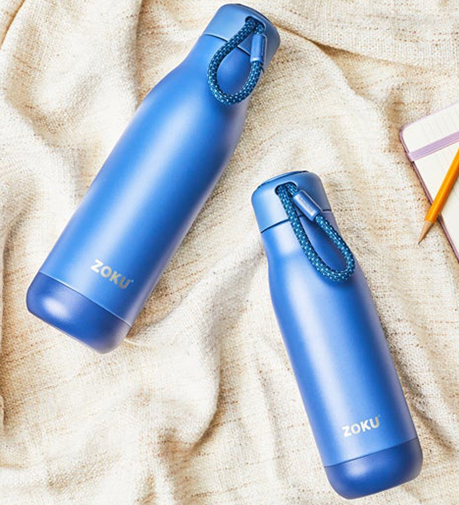 Trendy 750ml Light Blue Stainless Steel Bottle