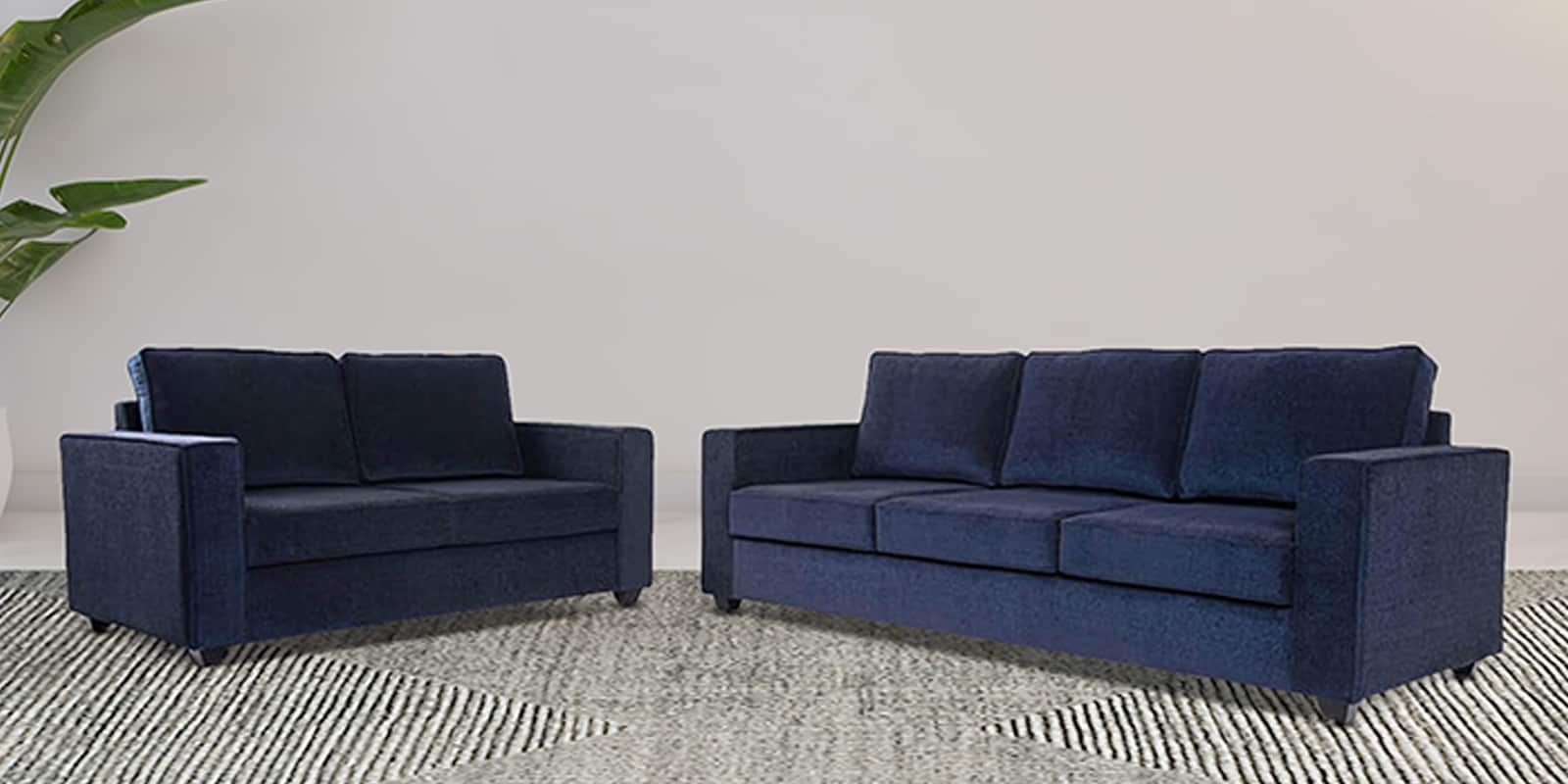 Buy Napper Fabric Sofa Set In Cobalt Blue Colour At 18% OFF By Wakefit ...