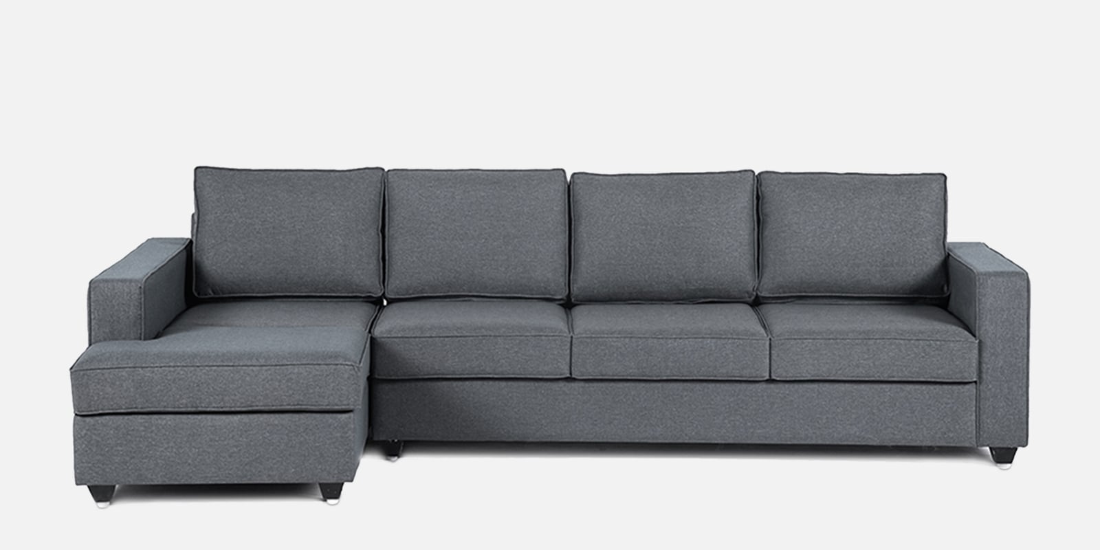 Buy Napper Fabric RHS Sectional Sofa In Omega Blue Colour At 17% OFF By ...