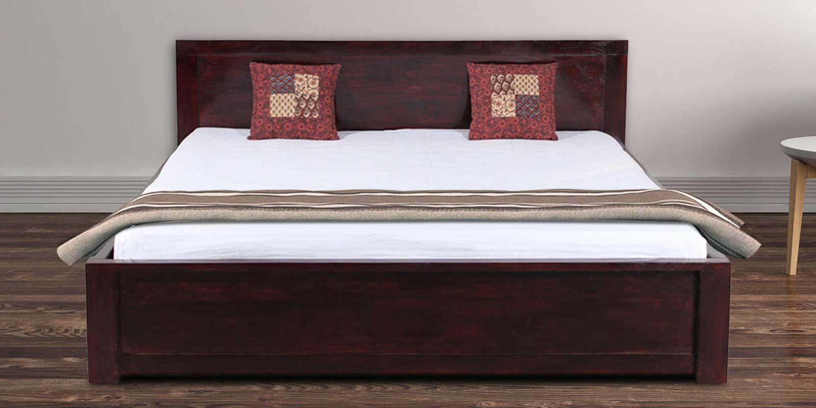 Nashville King Size Bed with Storage in Passion Mahogany Finish Nashville King Size Bed with Storage in Passion Mahogany Finish
