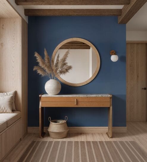 Nagomi Console Table In Leatherette Finish