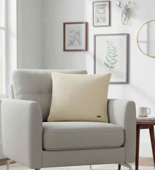 Natural 100% Cotton Mini Moss 16X16 Inches Knitted Cushion Cover