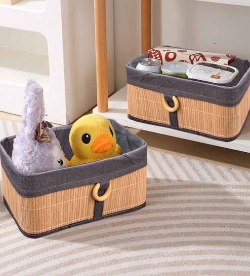 Natural Bamboo Laundry Basket