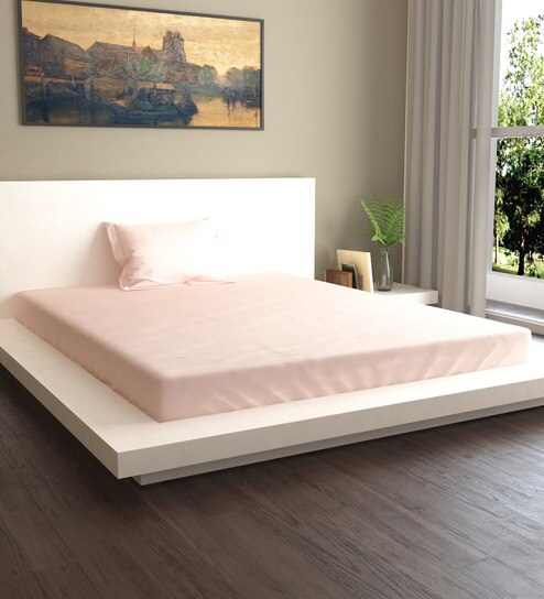 Buy Naturelle 100 Cotton 400tc Single Bedsheet With 1 Pillow