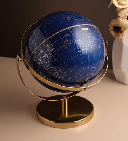 Navy Blue Navigator's Sphere Globe