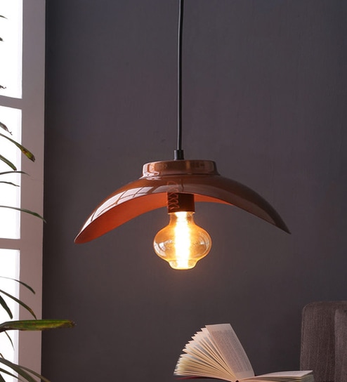 Navotas Red Metal Single Hanging Lights