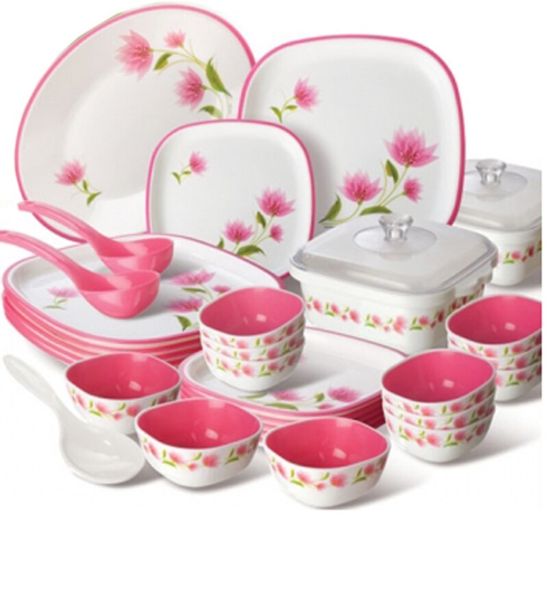 Nayasa Floral DinnerwareSet Of 32 by Nayasa Online Melamine
