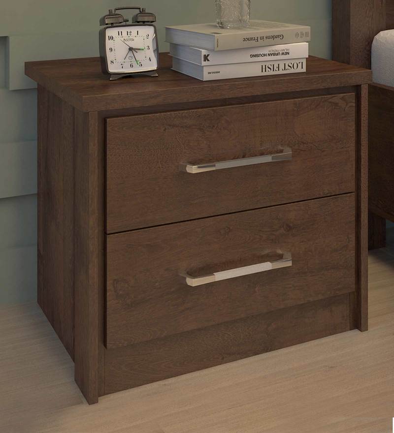 Buy Natalia Bedside Table In Light Walnut Colour By Evok Online