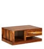 Nave Solid Wood Coffee Table In Natural Teak Finish