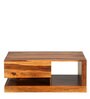 Nave Solid Wood Coffee Table In Natural Teak Finish