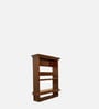 Naaro Mango Wood Wall Mounted Wine Rack In Walnut Finish
