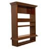 Naaro Mango Wood Wall Mounted Wine Rack In Walnut Finish