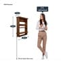 Naaro Mango Wood Wall Mounted Wine Rack In Walnut Finish