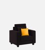 Nabi Fabric 1 Seater Sofa in Cara Brown Colour