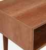 Nadia Solid Wood End Table In Brown Finish