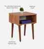Nadia Solid Wood End Table In Brown Finish