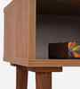 Nadia Solid Wood End Table In Brown Finish