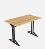 Nagoya Writing Table in Brown & Black Finish