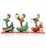 Multicolor Metal Nagpuri Musicians Decorative Showpiece Set Of 3