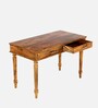 Nairobi Writing Table In Natural Teak Finish