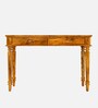 Nairobi Writing Table In Natural Teak Finish