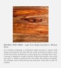 Nairobi Writing Table In Natural Teak Finish