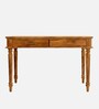 Nairobi Writing Table In Natural Teak Finish