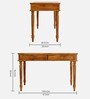 Nairobi Writing Table In Natural Teak Finish