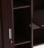 Nakamura Hutch Desk in Dark Brown Finish