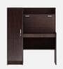 Nakamura Hutch Desk in Dark Brown Finish