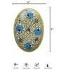 Nalini Multicolor Blue Pottery Appetizer Platter