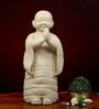 Namaste Monk Marble White Religious Idol