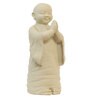 Namaste Monk Marble White Religious Idol