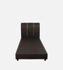 Namiyo Upholstered Single Bed in Dark Brown Finish