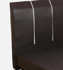 Namiyo Upholstered Single Bed in Dark Brown Finish