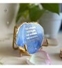 Namokar Mantra Metal Holder with Blue Agate