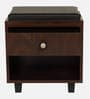 Nano Shoe Cabinet In Classic Walnut Finish With Seating