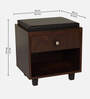 Nano Shoe Cabinet In Classic Walnut Finish With Seating