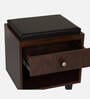 Nano Shoe Cabinet In Classic Walnut Finish With Seating