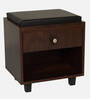 Nano Shoe Cabinet In Classic Walnut Finish With Seating