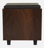 Nano Shoe Cabinet In Classic Walnut Finish With Seating