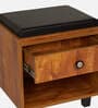 Nano Shoe Cabinet In Tan Finish With Seating