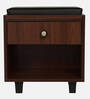 Nano Shoe Cabinet In Walnut Finish With Seating