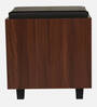 Nano Shoe Cabinet In Walnut Finish With Seating