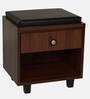 Nano Shoe Cabinet In Walnut Finish With Seating